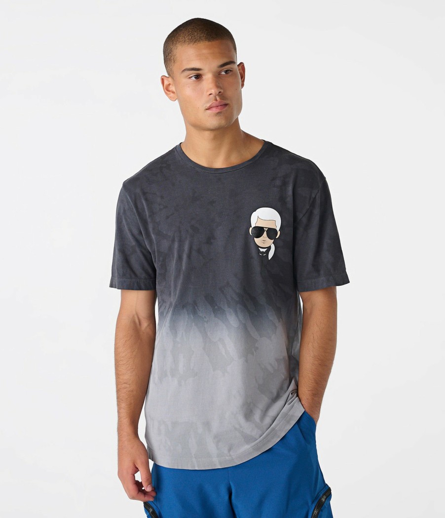 Men * | Exactly Discount Karl Character Tie Dye Tee