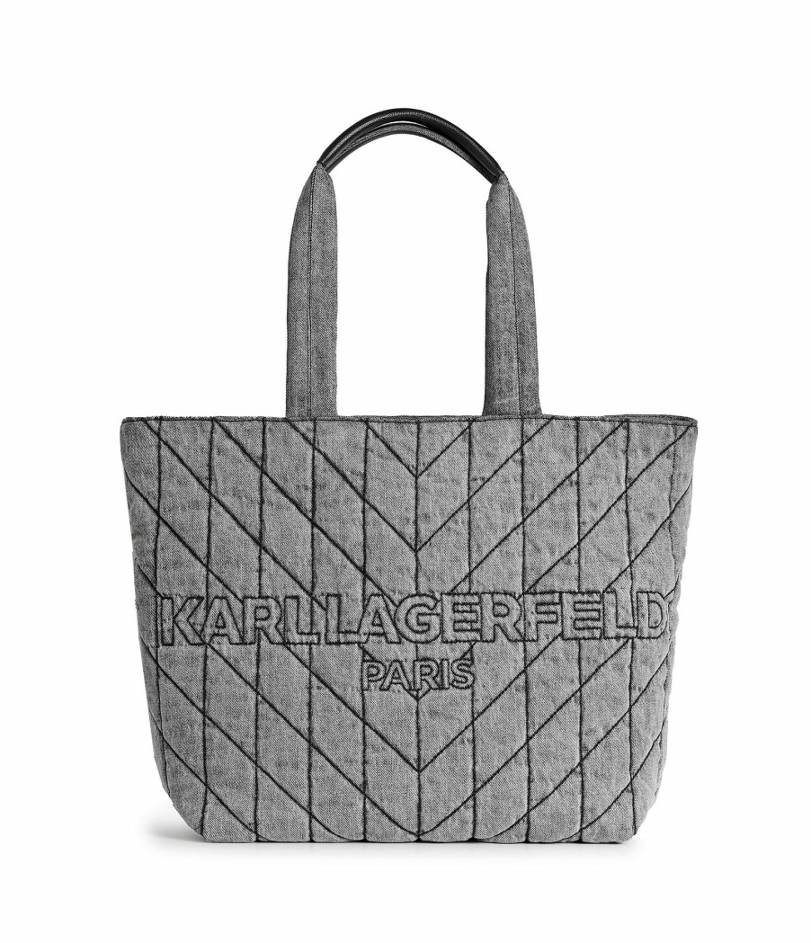 Women * | Discount Sale Amour Denim Quilted Tote