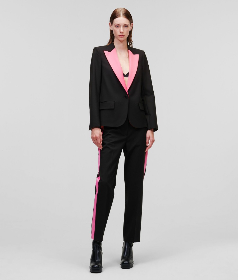 Women * | Hot Sell Color-Pop Lapel Tailored Blazer