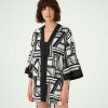 Apparels * | Special Style Printed Kimono