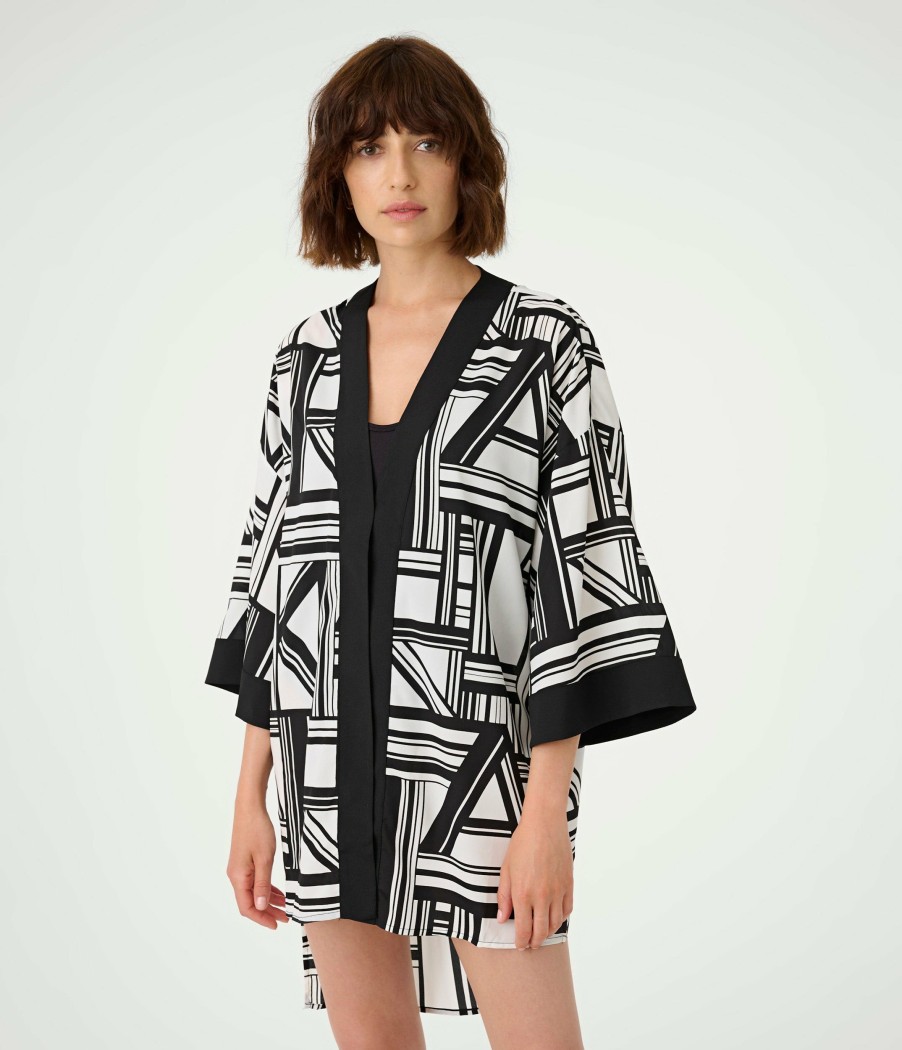 Apparels * | Special Style Printed Kimono