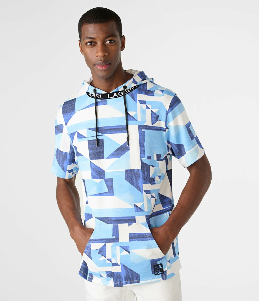 Men * | Cheap Printed Kidult Short Sleeve Hoodie