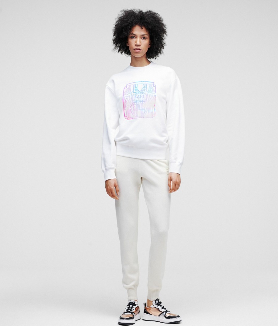 Women * | Unique Art Deco Karl Logo Sweatshirt