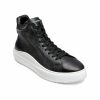 Men * | Outlet Men'S Crinkled Leather High-Top Sneaker