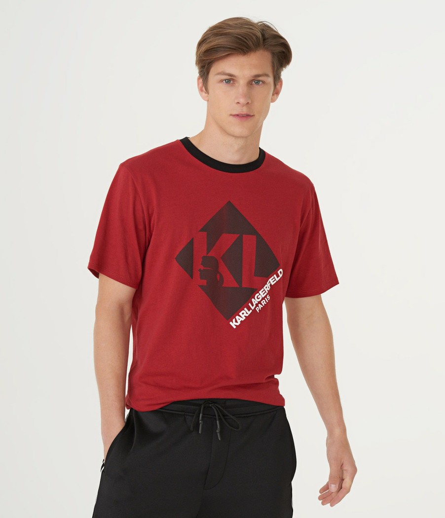 Men * | New Arrivals Diamond Karl Profile Logo Tee