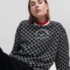 Women * | Store Rue St-Guillaume Kl Monogram-Print Sweatshirt