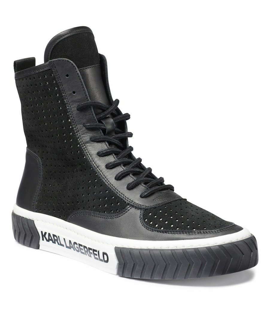 Men * | Attractive Model Men'S Perforated High-Top Sneakers