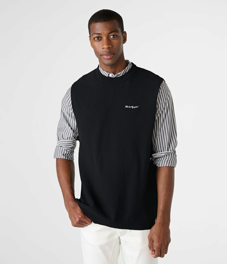 Men * | Discount Sweater Vest With Logo