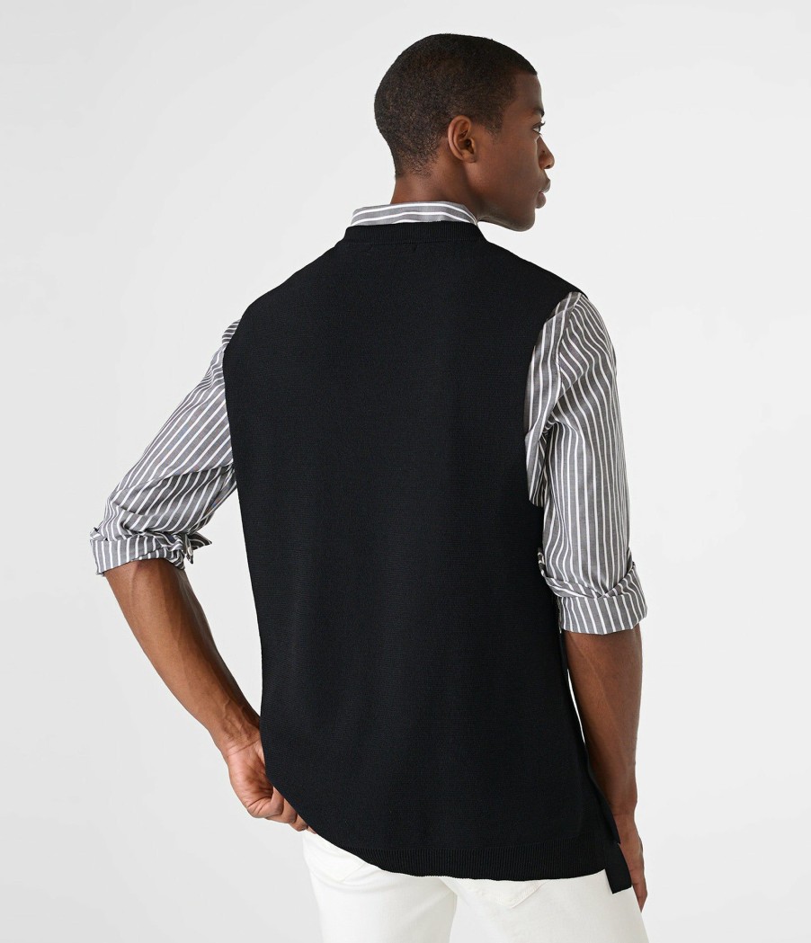 Men * | Discount Sweater Vest With Logo