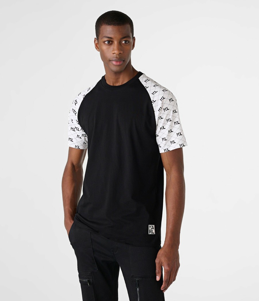 Men * | Discounts Kl Logo Raglan Sleeve Luxe Tee