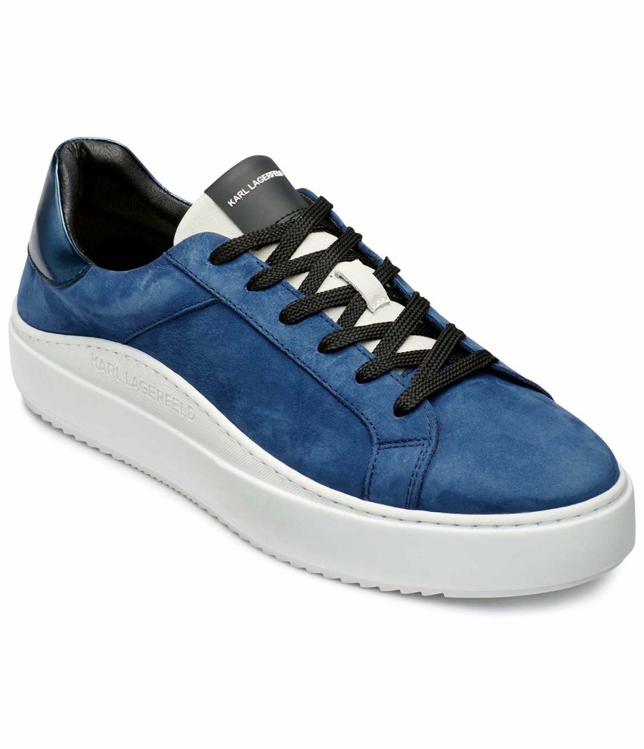 Men * | Discounts Men'S Goat Suede Lace Up Sneaker