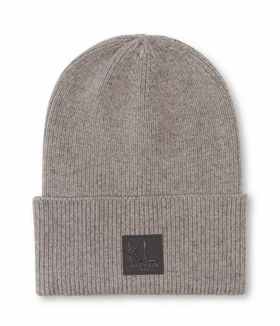 Men * | Discount Sale Logo Patch Beanie