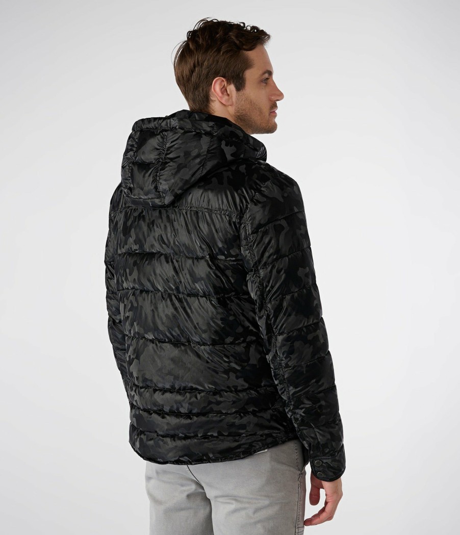 Men * | Lower Prices Camo Trucker Puffer Jacket