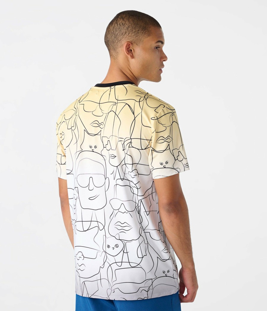 Men * | Discount Store Karl Head Line Drawing Tee