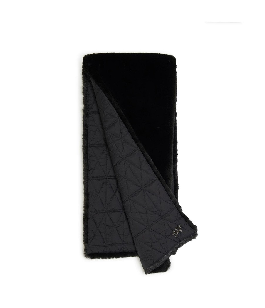 Women * | Discounts Faux Fur Pull Through Scarf