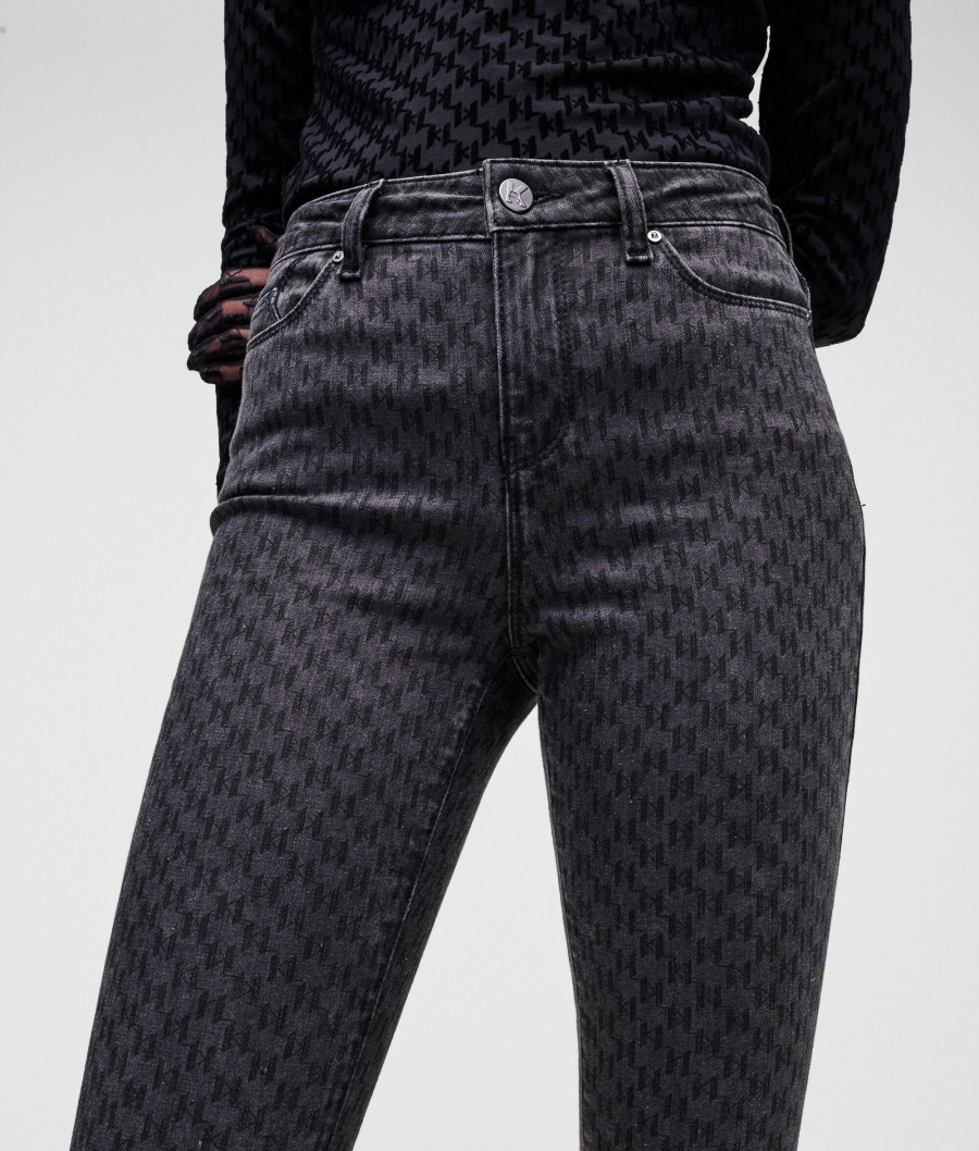 Women * | Opening Sales Kl Monogram Skinny Jeans