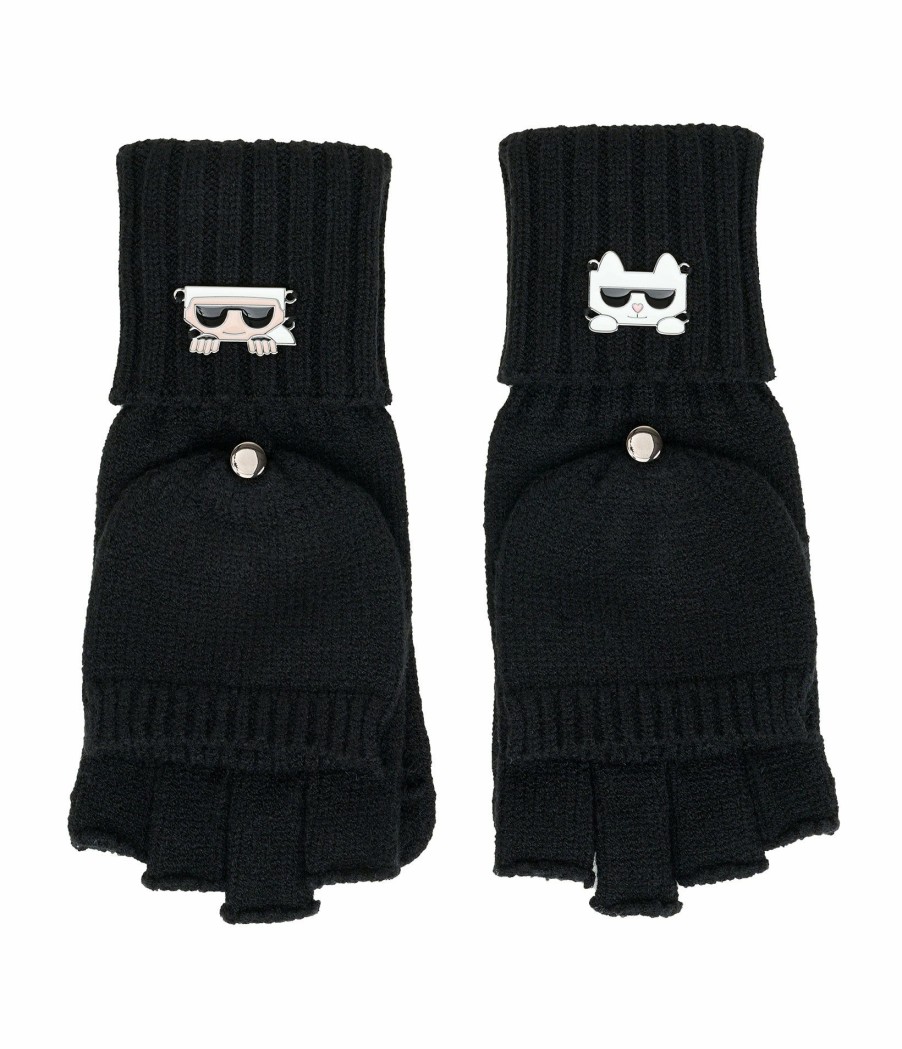 Women * | Attractive Model Peeking Karl & Choupette Glove