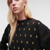 Women * | Hot Sell All-Over Ikonik Karl Embroidered Sweatshirt