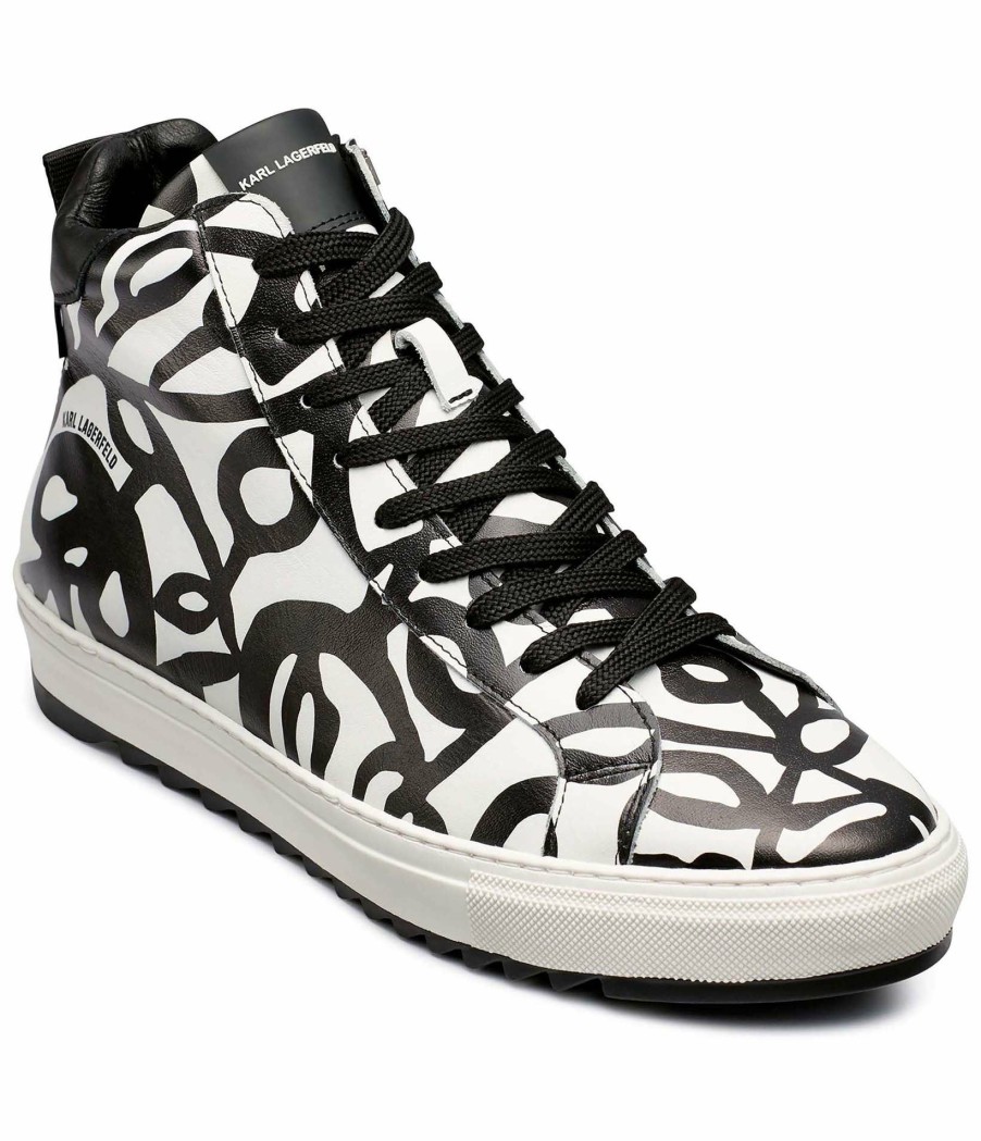 Men * | Discount Store Men'S Scribble Logo Printed High Tops