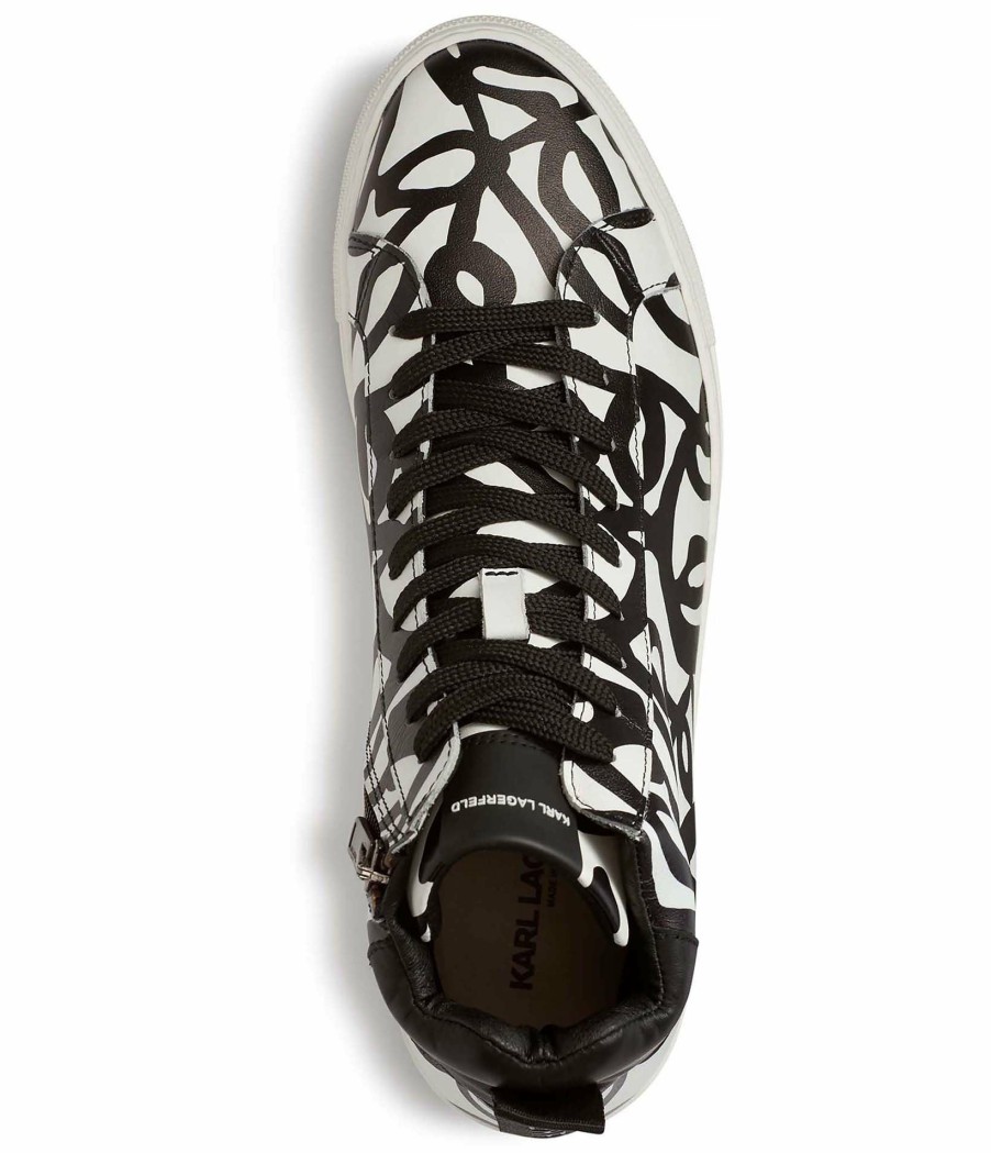 Men * | Discount Store Men'S Scribble Logo Printed High Tops