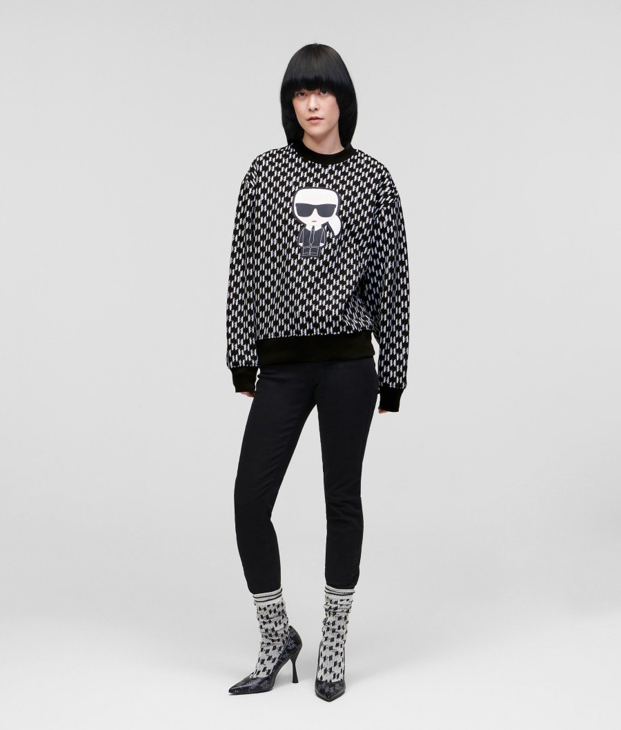 Women * | Cheap Ikonik Karl All-Over Monogram Sweatshirt