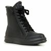 Men * | Outlet Men'S Leather Double Zip Fur-Lined Boot